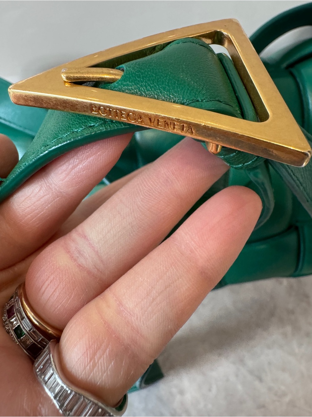 Bottega Veneta Padded Casette in ‘Racing Green’ Woven Leather Cross Body Bag - Picture 5 of 16